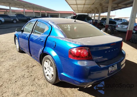 2013 Dodge Avenger Se z USA, uszkodzony, nr VIN 1C3CDZAB1DN756732